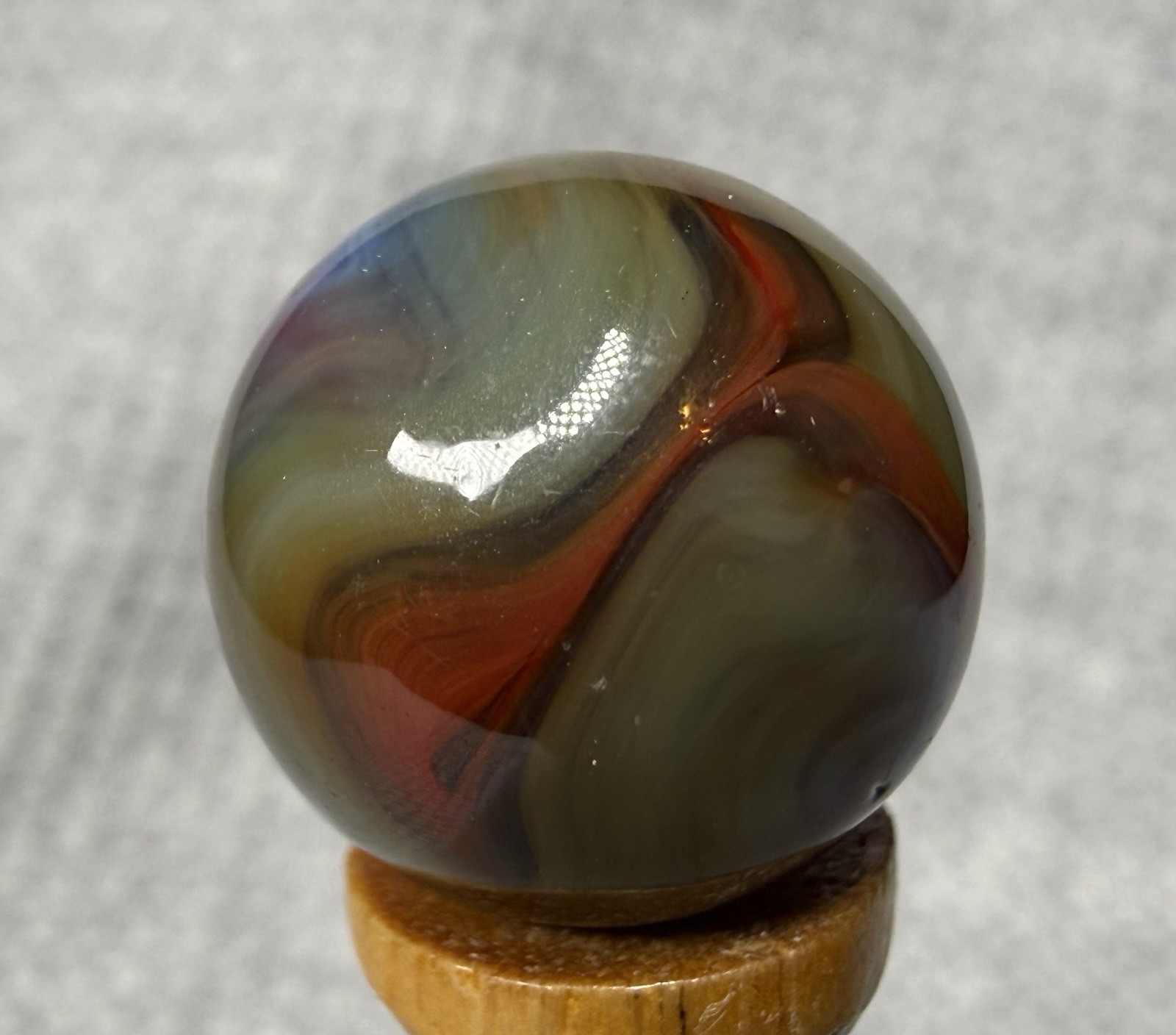 Heaton Agate Rotten Robin Swirl Marble .60” NM