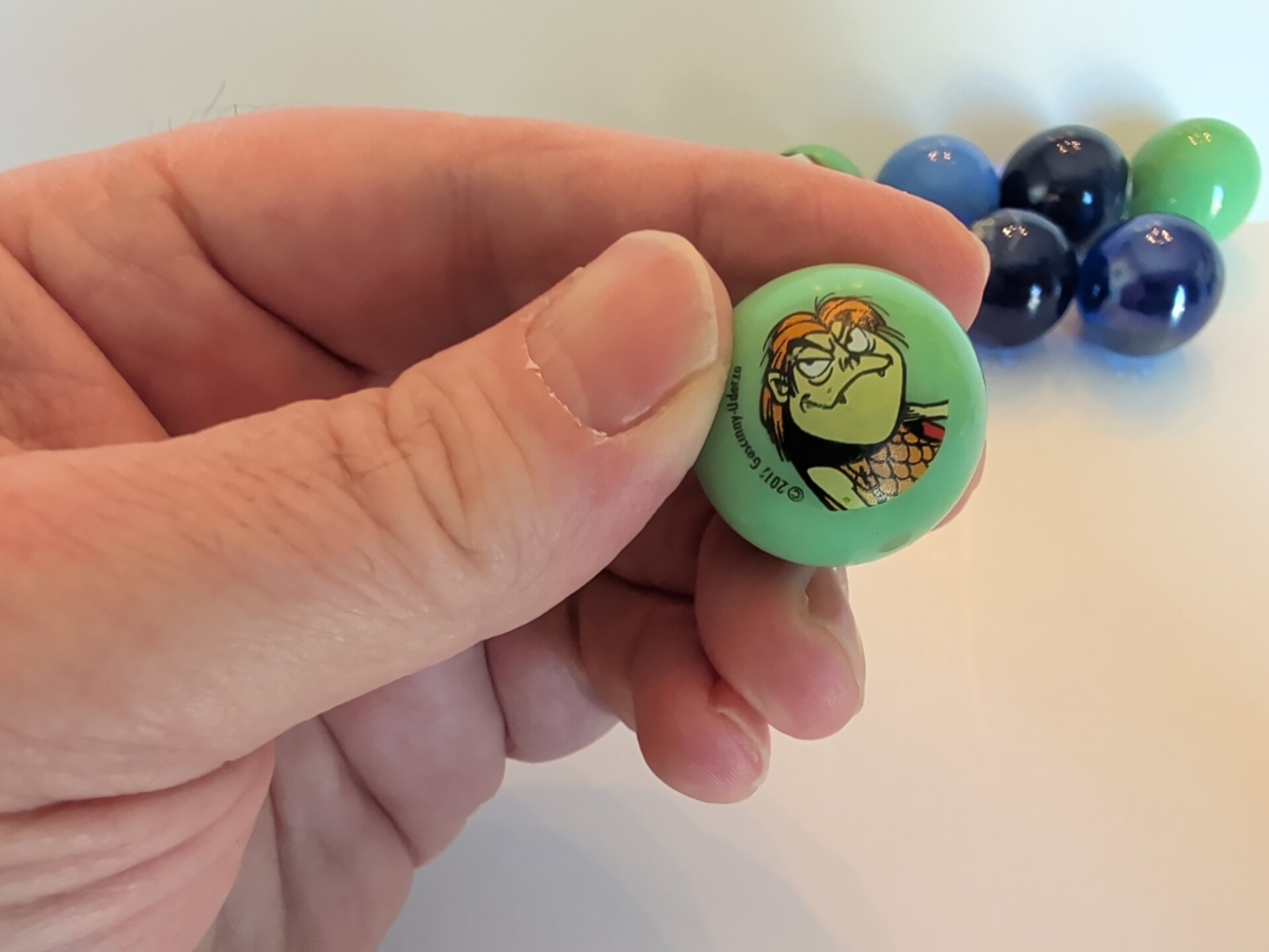 Lot of 15 Asterix & Obelix Fidibus Murmel Real Murmelix Glass Marbles 2012 Rare