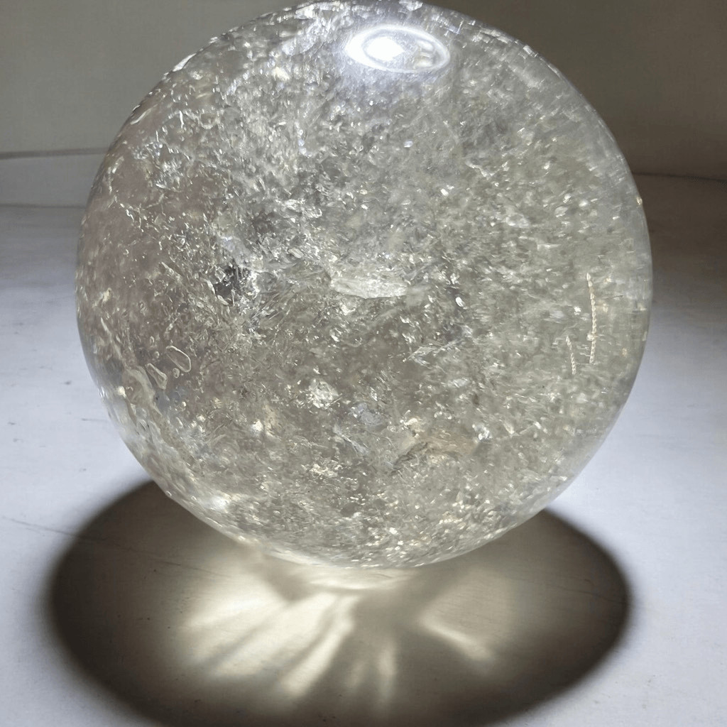 Crackle Quartz Marble Sphere