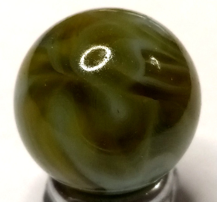 Vintage Alley Agate Flame Swirl Marble .64″ Mint Condition 526050