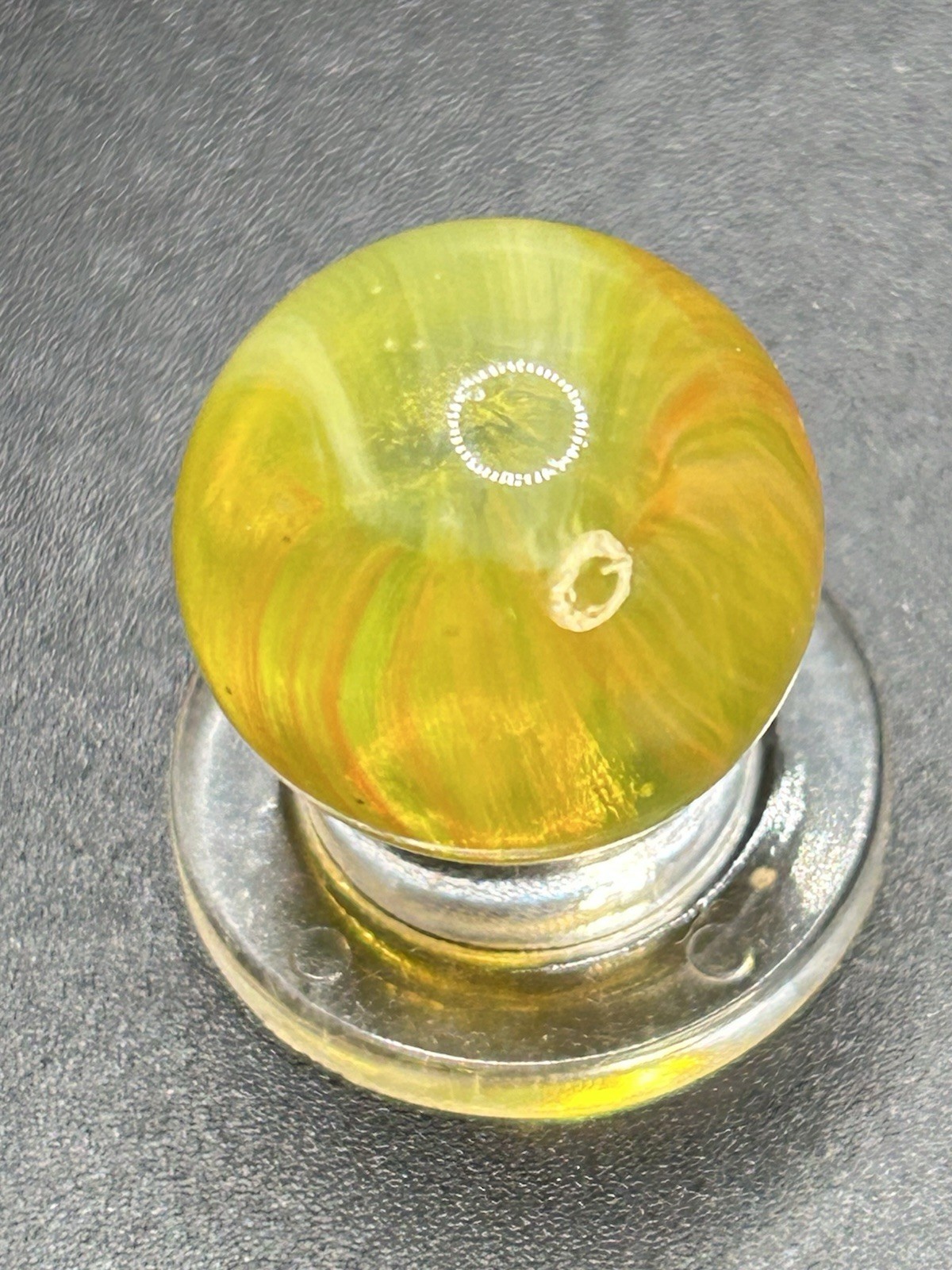 Vintage Master Marble / Master Glass Clear “SUNBURST ” Marble UV Active 0.629”