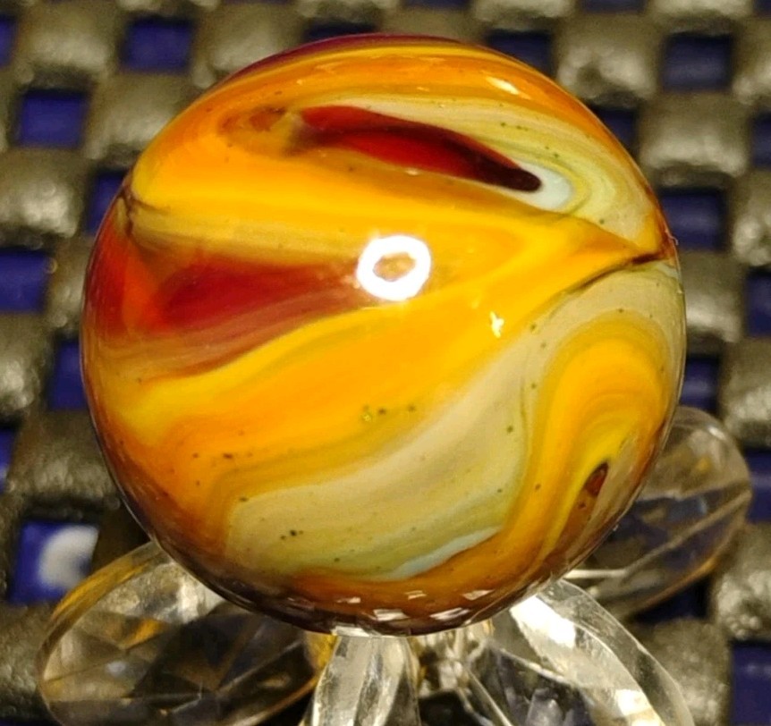 .73″ JABO/D.A.S. MARBLES💥 AVENTURINE SWIRL TOYS MINT+/-