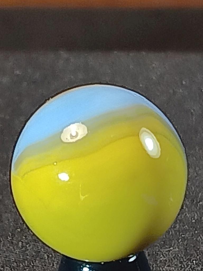 5/8″ Master Blended Cream Yellow to Tan Robin’s Egg Patch Serious Marble B18