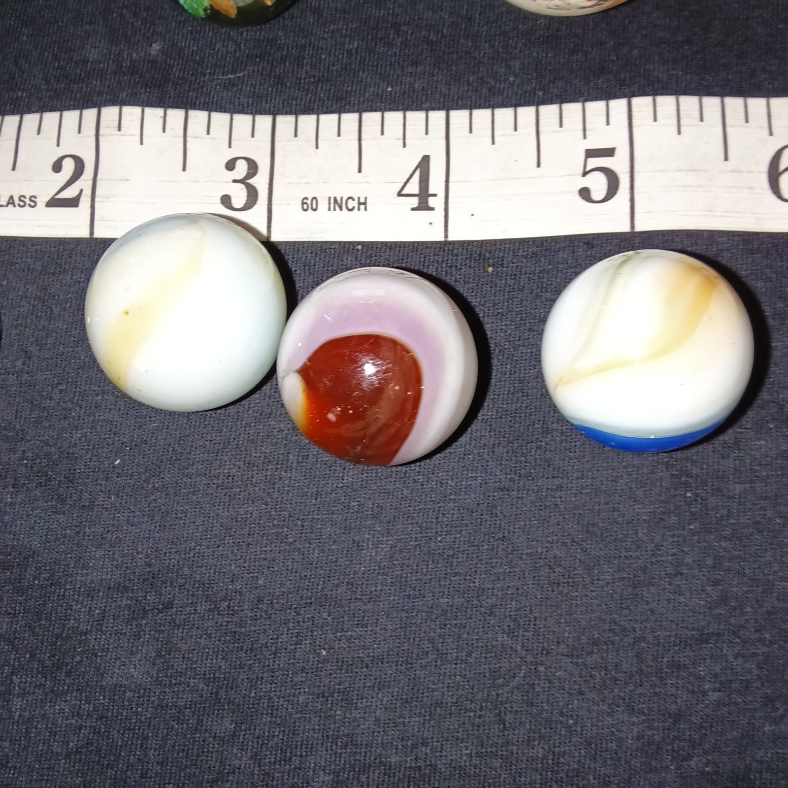 Lot Of 9 Various Marbles, Coca Cola, Hand Painted And More!