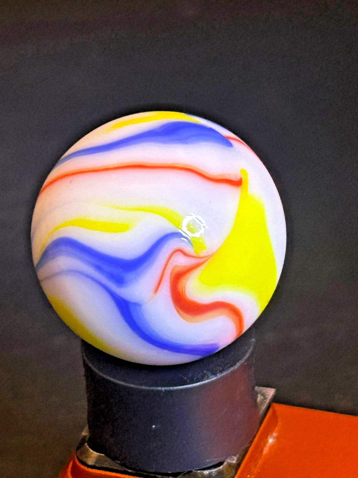 Christensen Agate CAC Swirl Marble Multi-Color Ribbons UV+ .96″ Sh24