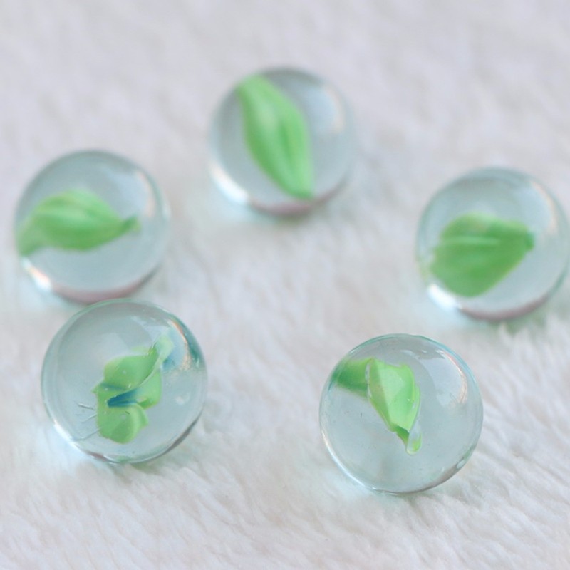 16mm Glass Marbles Checkers Glass Ball Beads Kids Toy Game Decoration 4 Colors