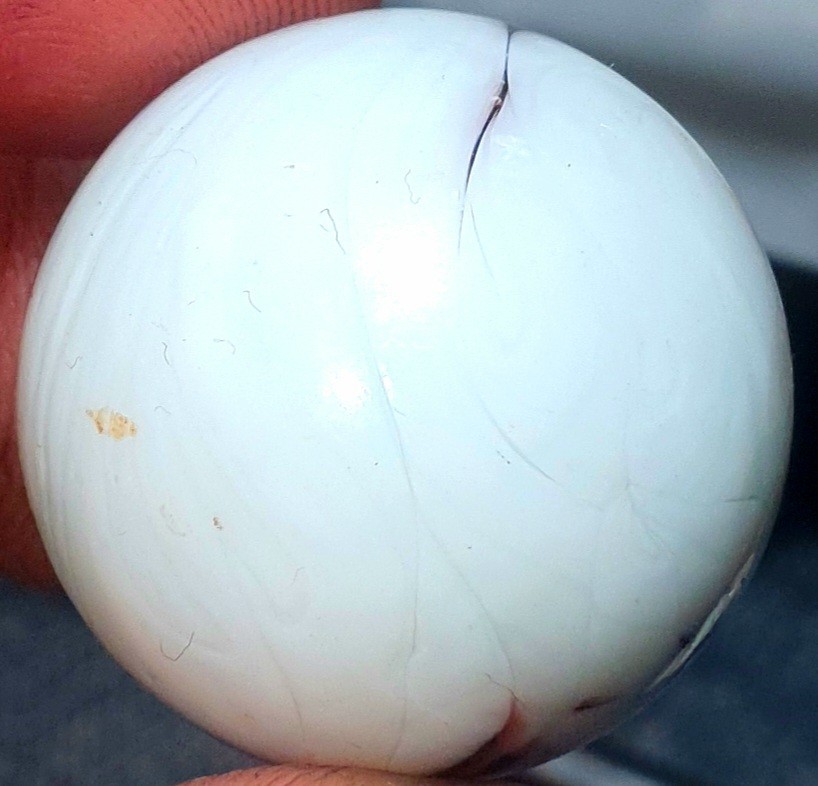 1 & 1/32″+ Massive Busy Veiligglas Opaque Swirl 1950s/1960s Vintage Marbles MM