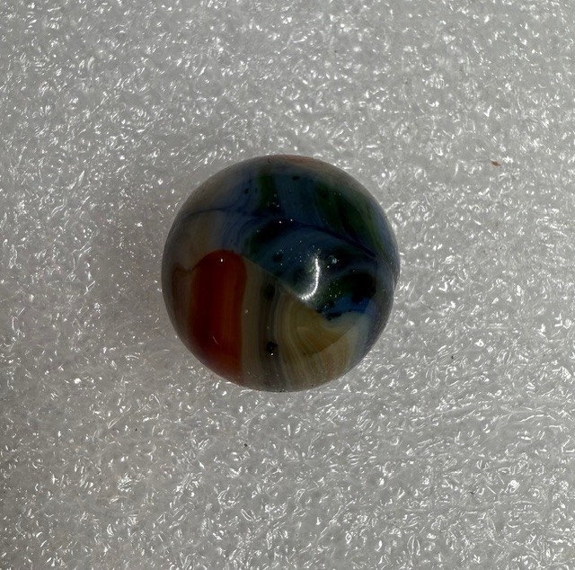 Lot of 5 Vintage Swirl Marbles Jabo Akro Peltier Vitro Christensen Diff Sizes
