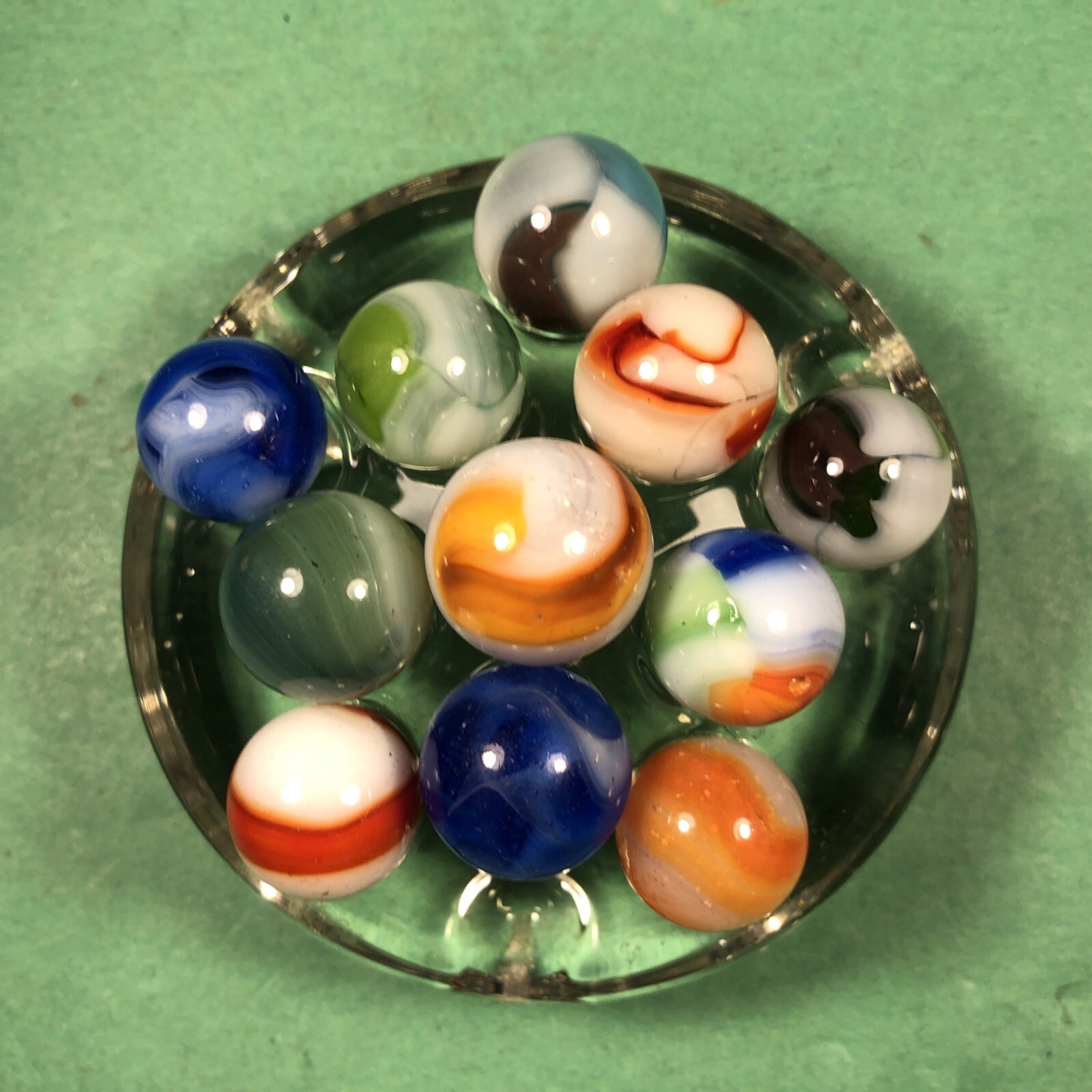 Vintage Marbles | Approximately 1/2″ | Lot Of 11 | Nice Patterns | Lot #155