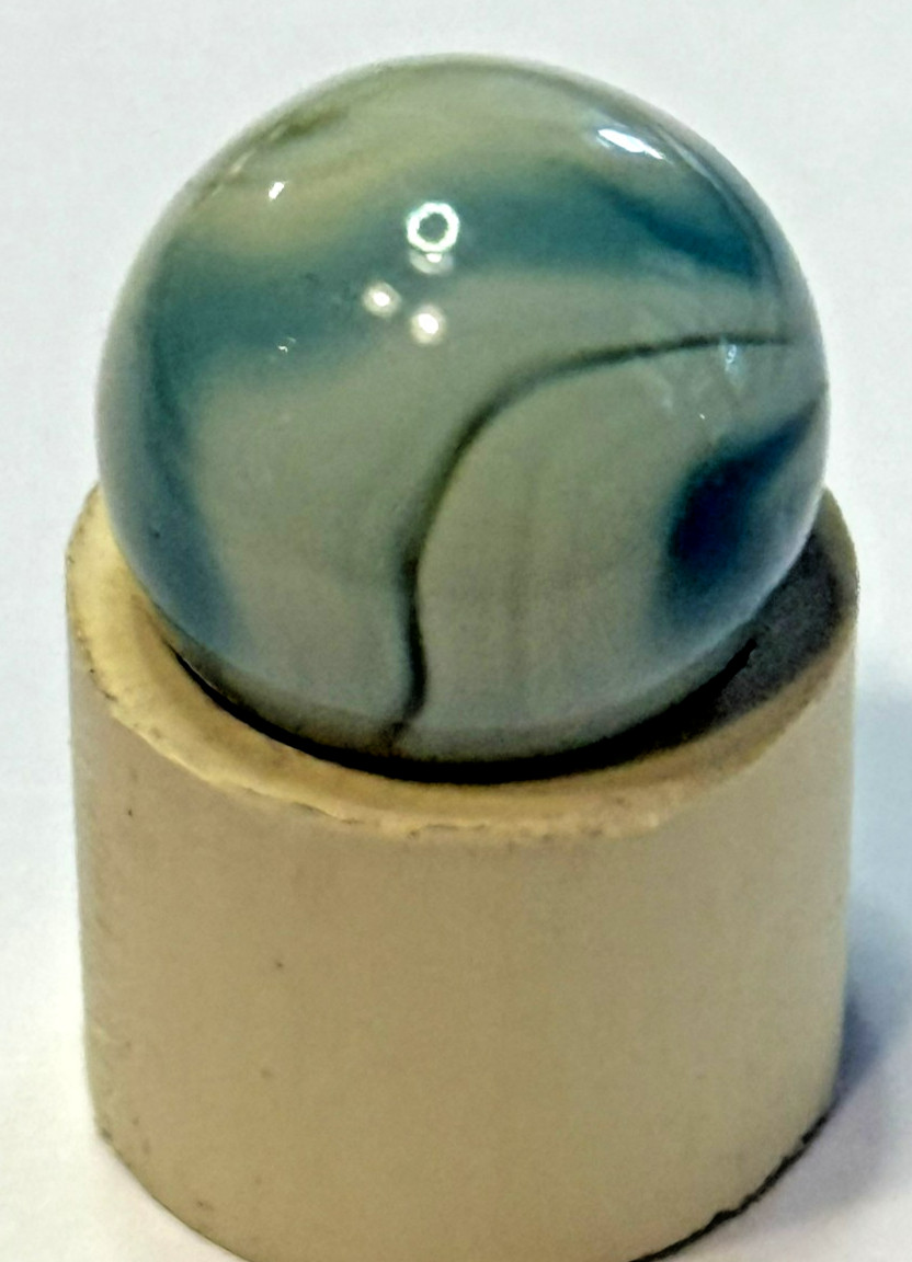 Vintage Alley Agate Teal Ghost .61 Standard Marble