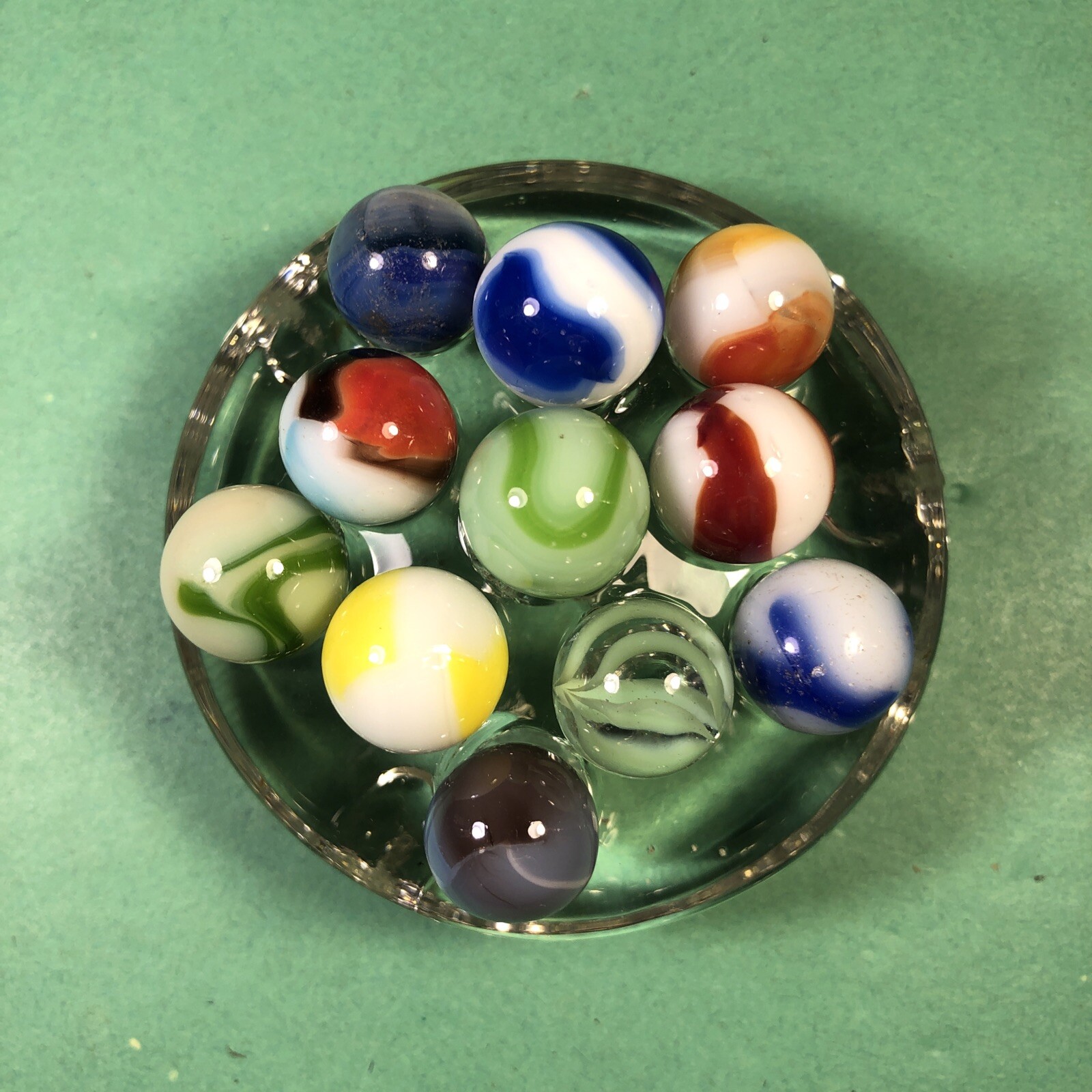 Vintage Marbles | Approximately 1/2″ | Lot Of 11 | Nice Patterns | Lot #205