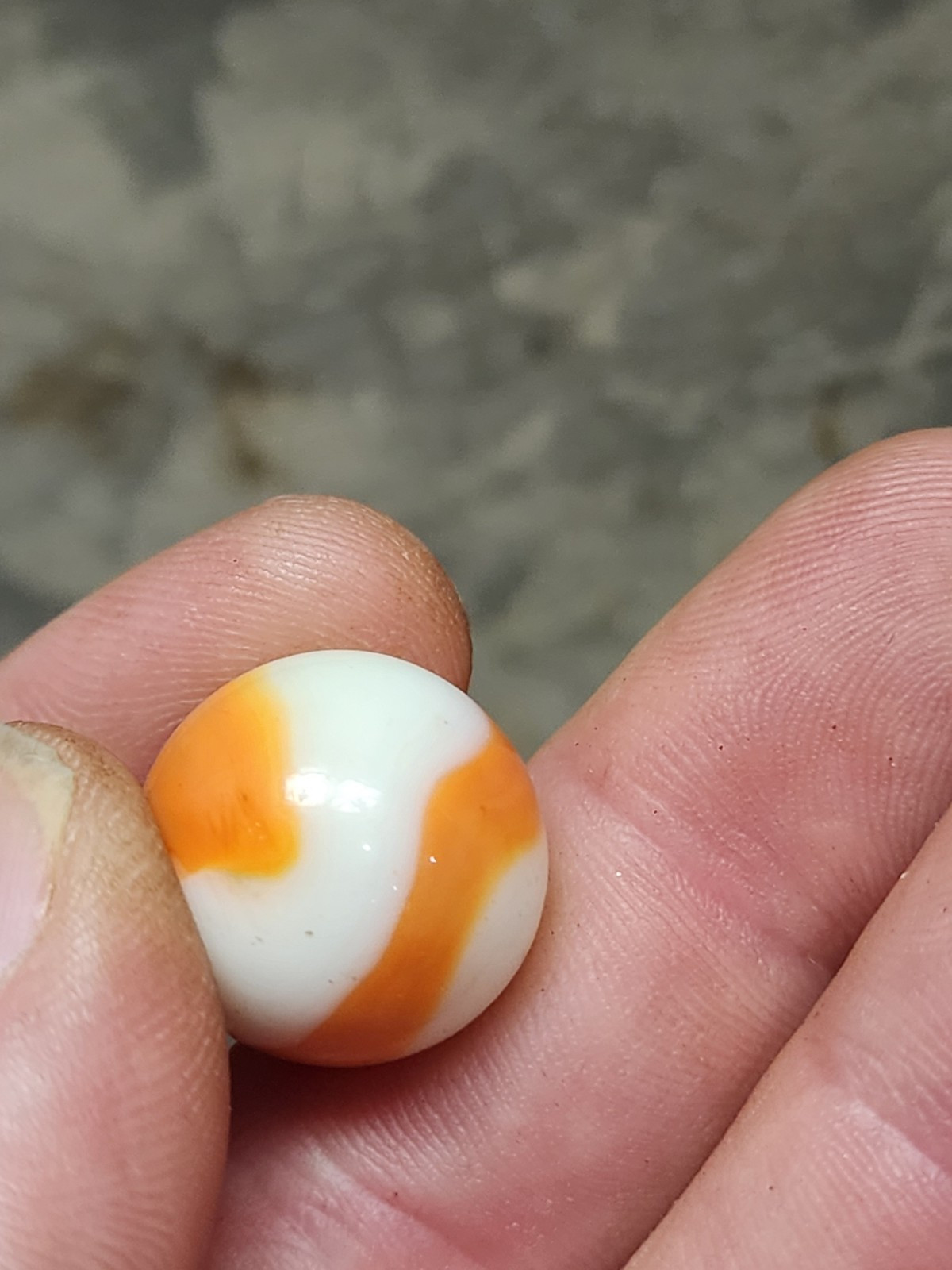 Vintage Rare Glass Marble Shooter Boulder Glows Under Black Light