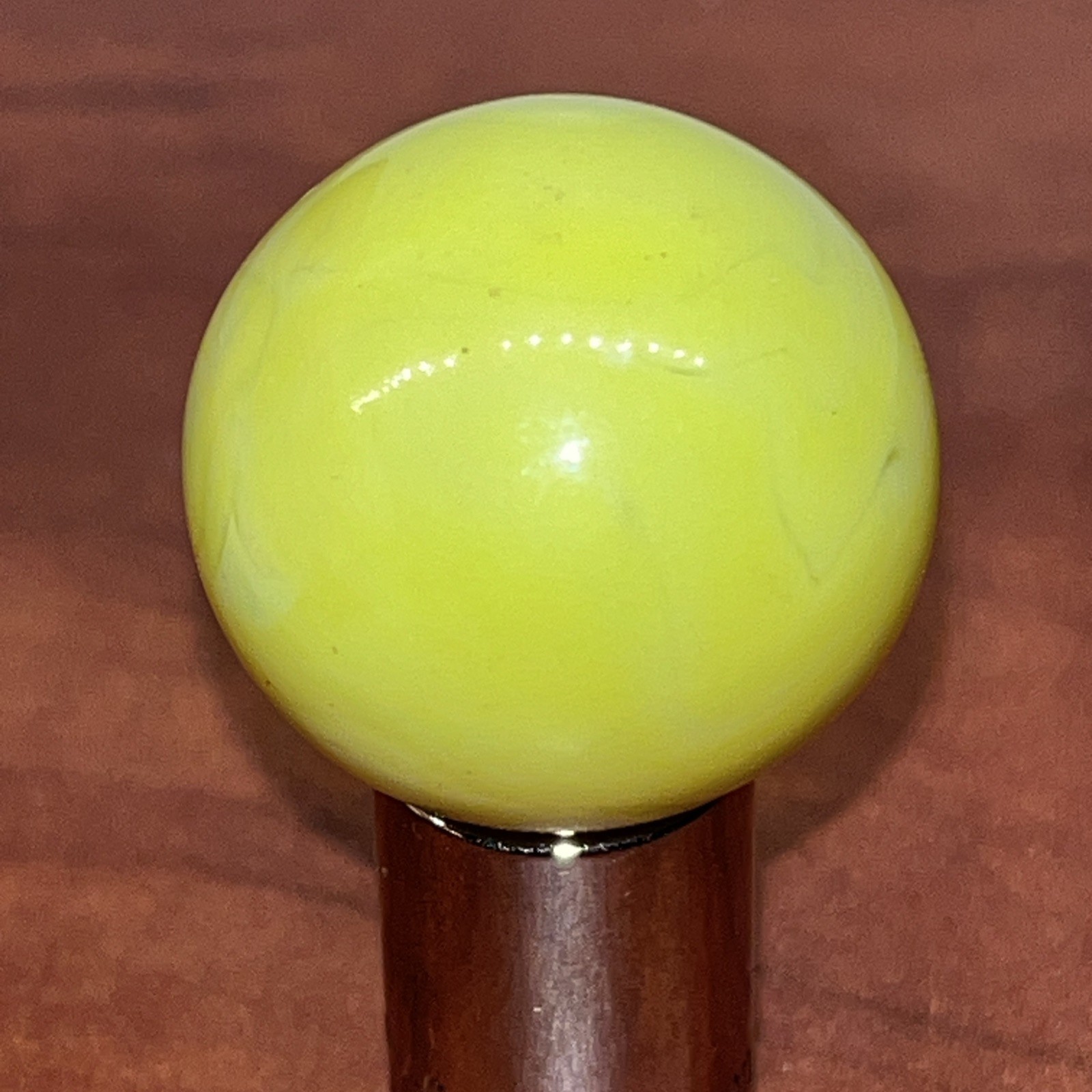 Vintage Shooter Marble .953 Light Green Glows Orangish/pinkish In UV Light (5)