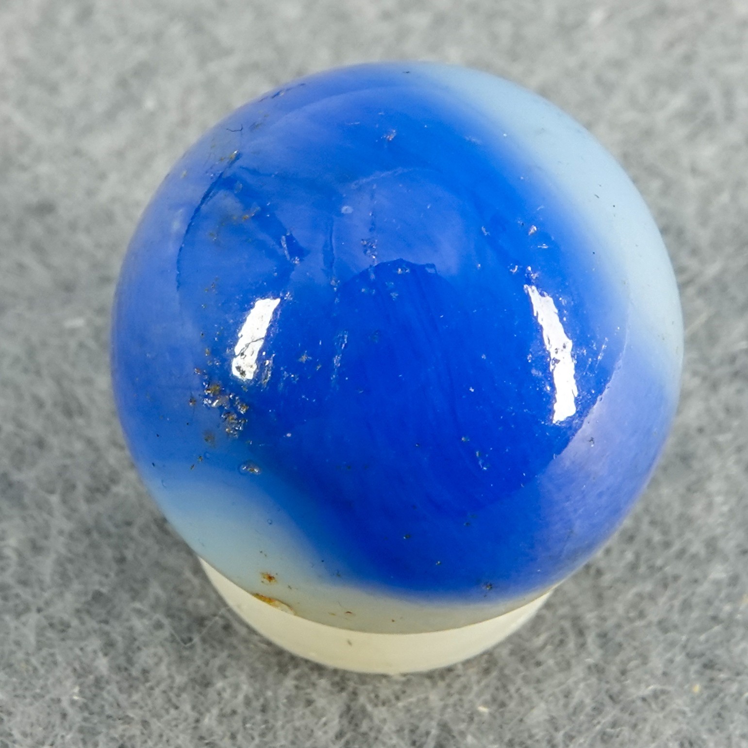 Marbles: PELTIER GLASS COMPANY, Character Marble. Skeezix. 11/16″. NM- (8.2).
