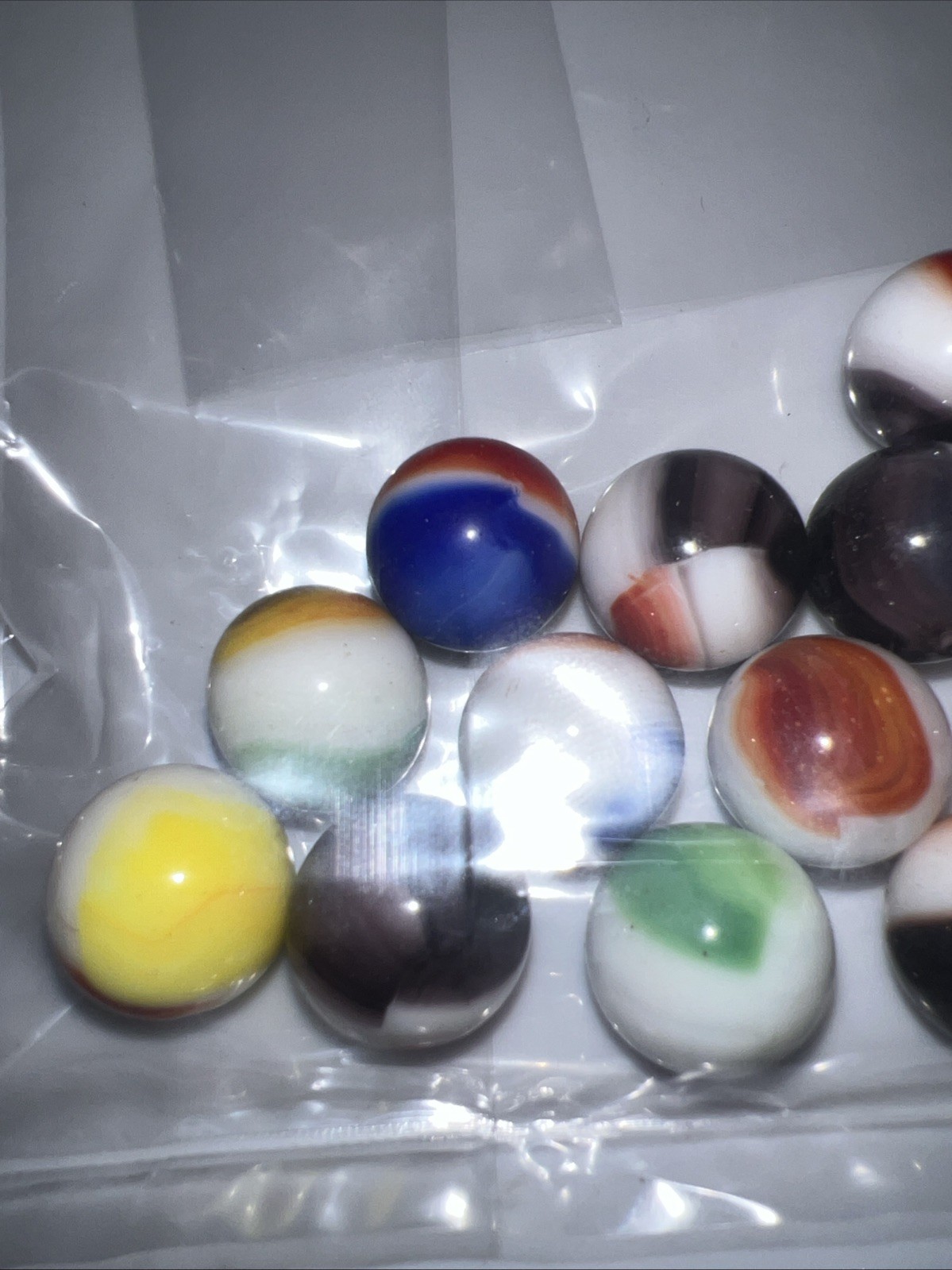 15 Super Nice Old Vintage Marbles, 13.5mm (+r-) Collectible ￼