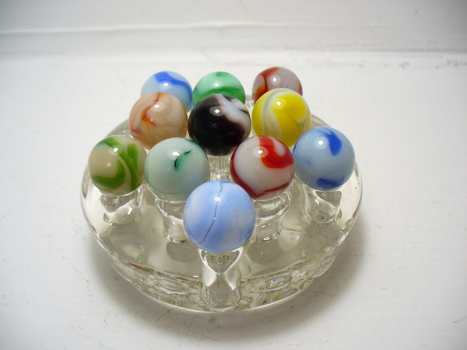 #1106 Marbles 11 pcs. Vintage West Virginia Swirls Alley, Champion