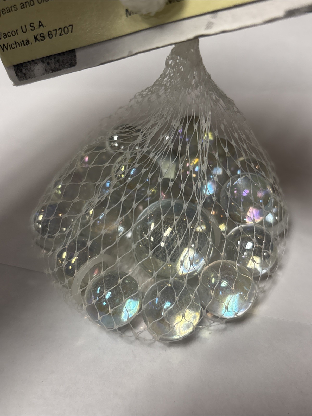 “SOAPSTONE” VACOR MEGA MARBLES Vintage 1990s Net Bag 24 16mm/1 25mm Shooter