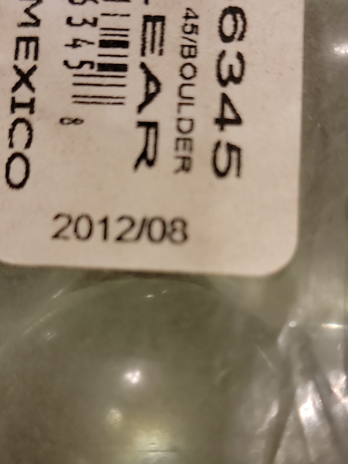 12 BOULDER 1 3/8 INCH 35MM ICE CLEAR BY VACOR / MEGA MARBLES RETIRED