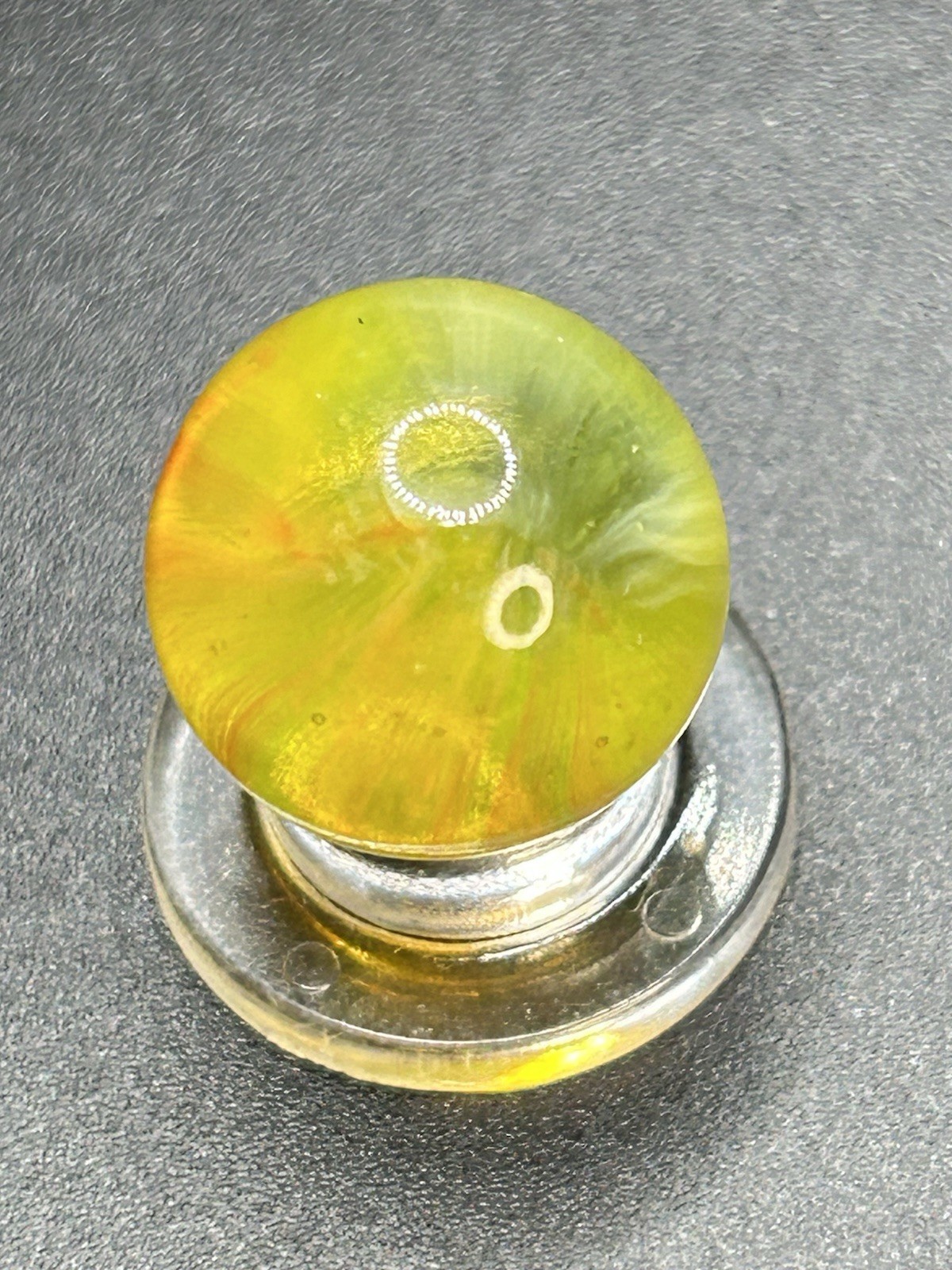 Vintage Master Marble / Master Glass Clear “SUNBURST ” Marble UV Active 0.629”
