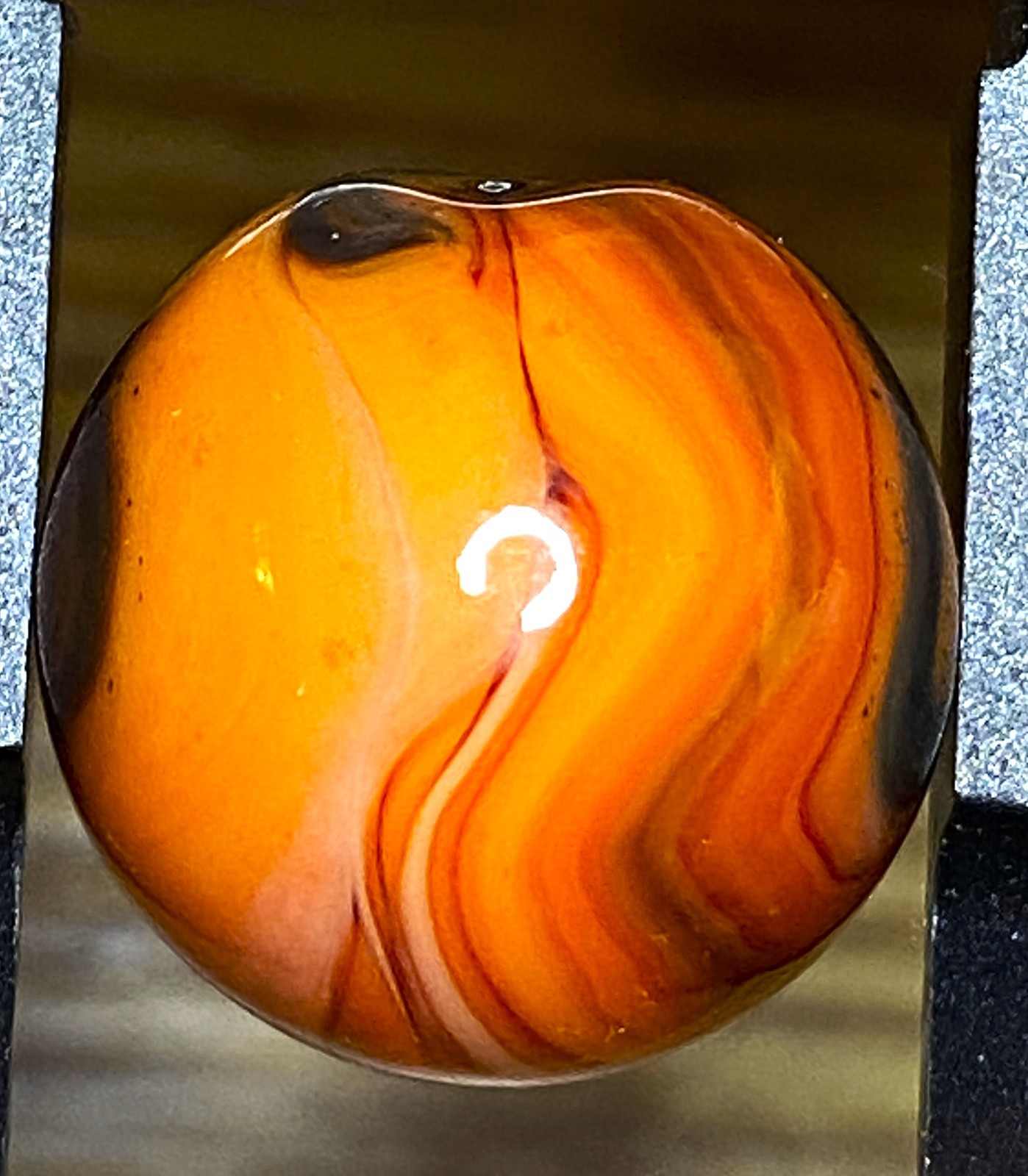 MARS ? OR IS IT JUPITER … ? OTHER-WORDLY SWIRLED SHOOTER .71″ BOX03/115