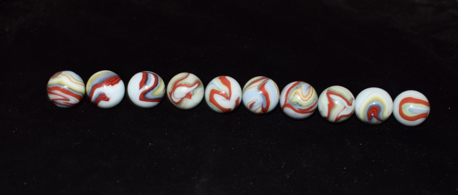 🧐👉 all top picks DAS Lot of 10 Carnival run collectors OXBLOOD 3/4″ shooters M