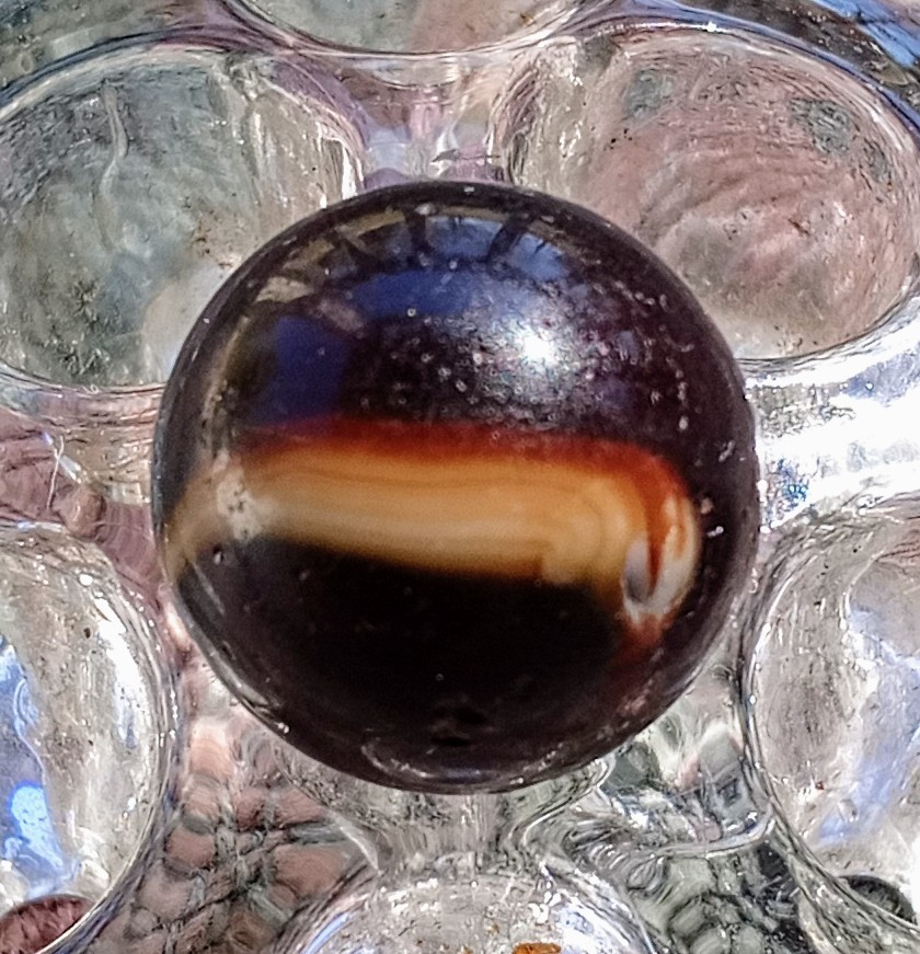 11/16″ MF Christensen Purple Slag With 9 & Tail NM Condition.