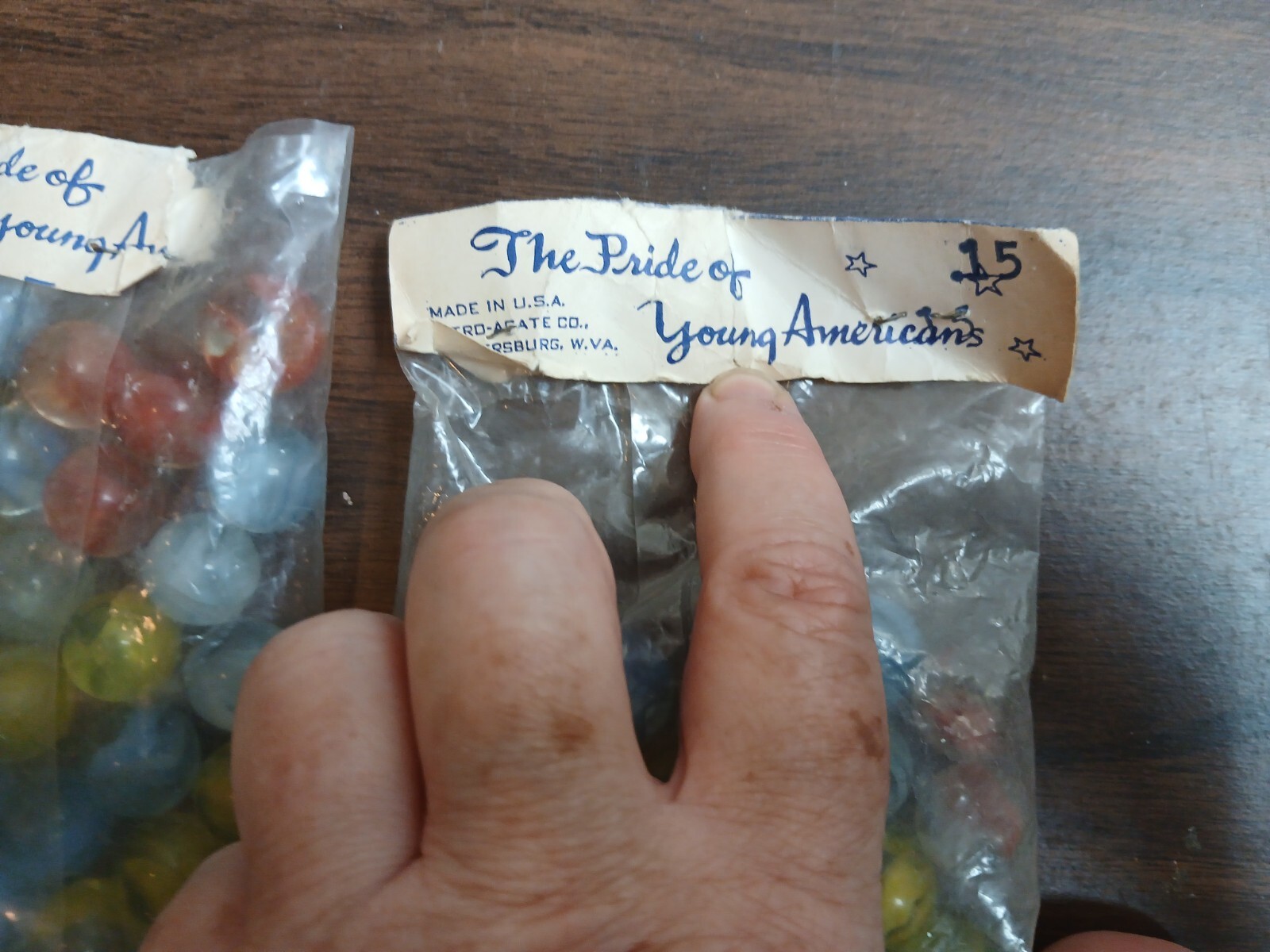 2 Vitro Cat Eyes Five Star Brand Pride of Young Americans Marbles