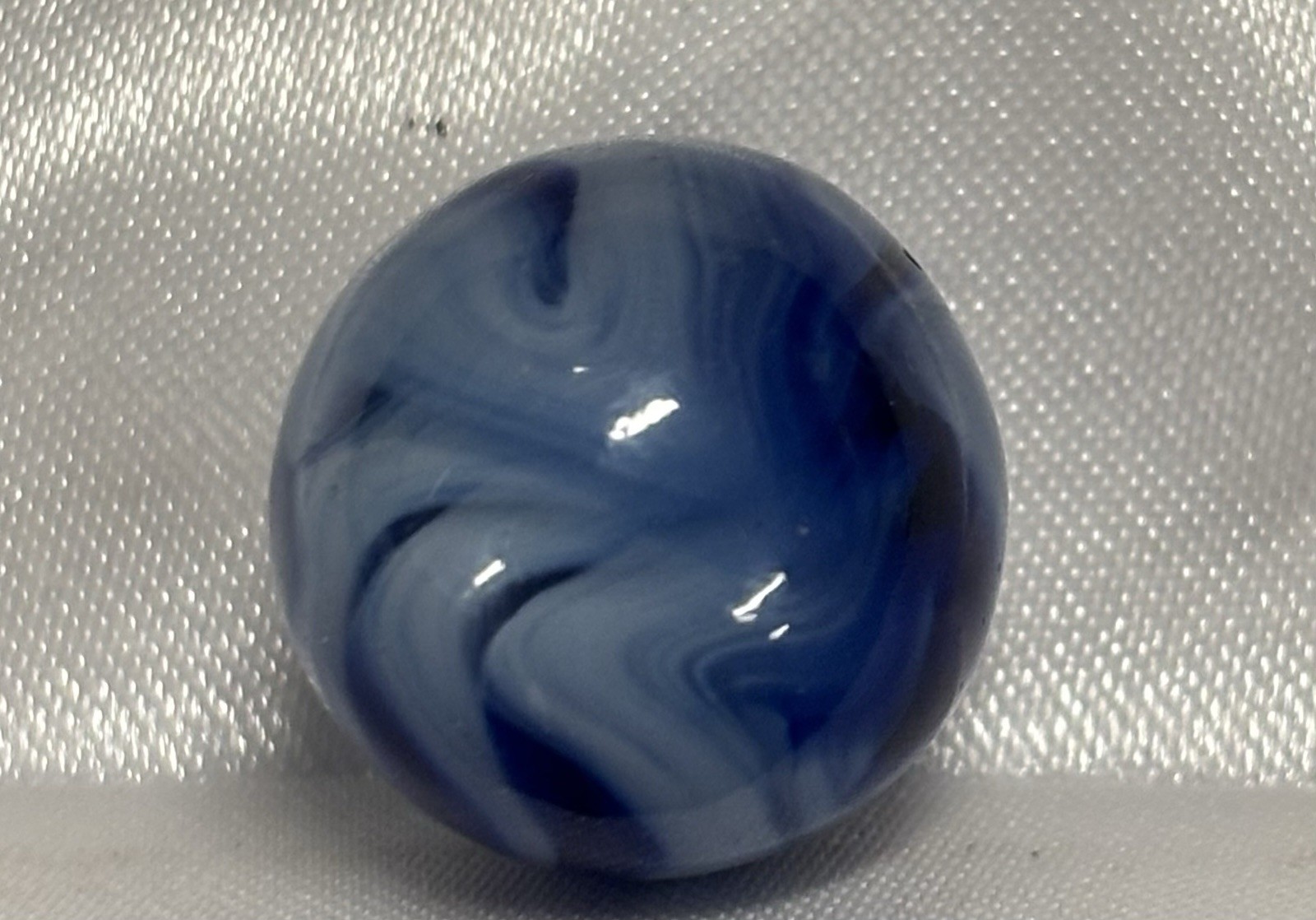 Christensen Agate Marble Transparent Blue And white Swirl