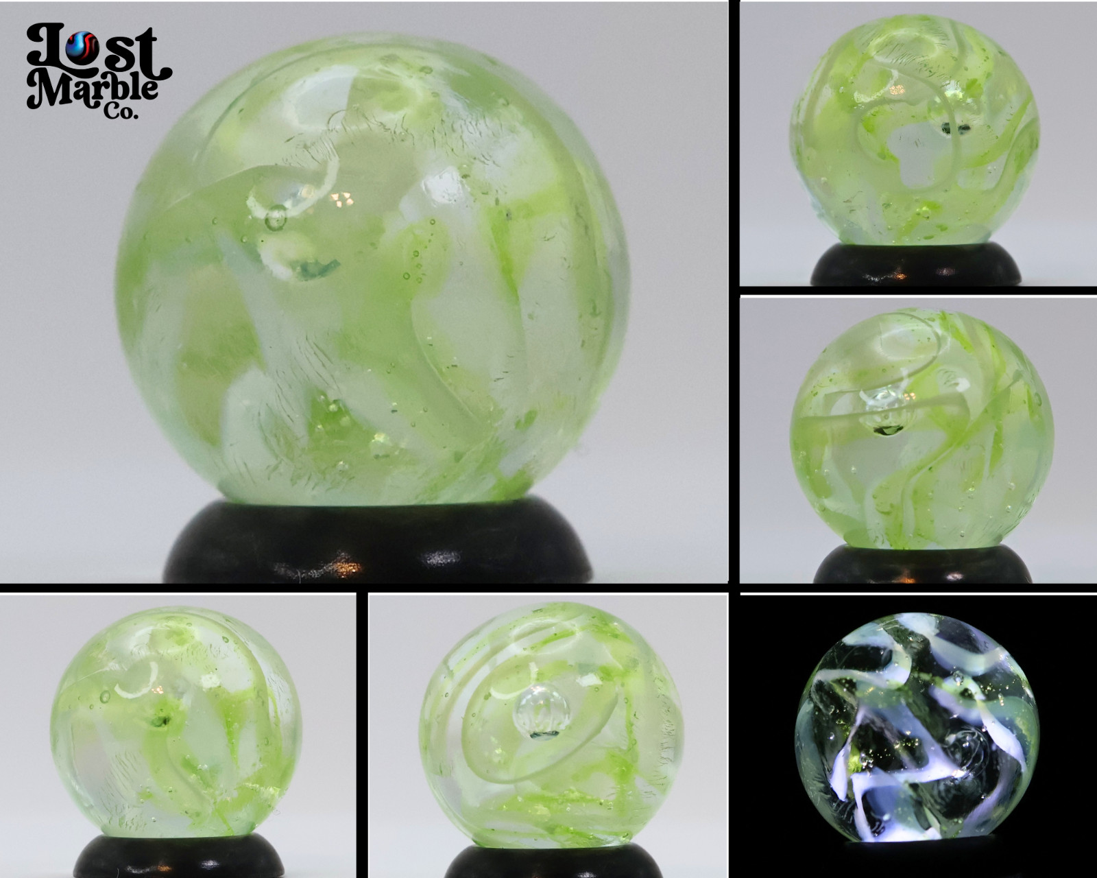 5/8″ Veiligglas Yellow translucent Marble, NM+ small cold crease