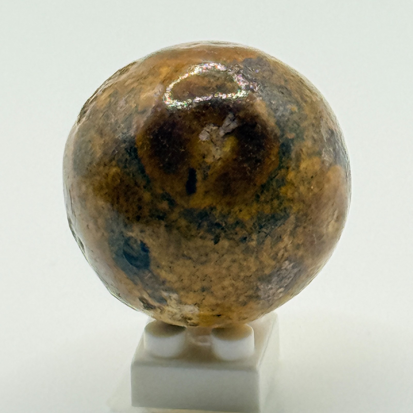 Vintage Bennington Clay Marble Rare Black Brown 0.70 Inch Mint Condition