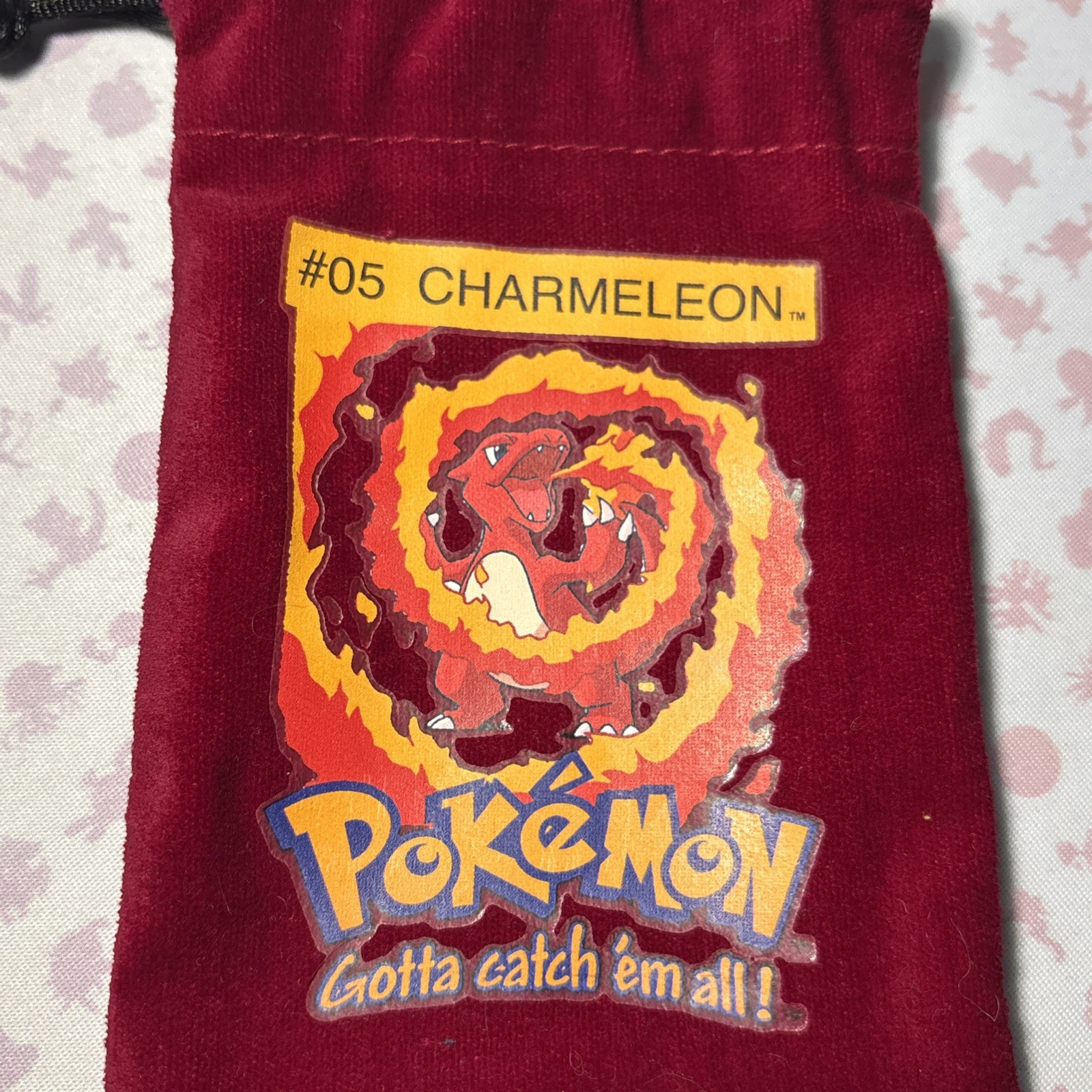 Pokemon Marbles #5 Charmeleon red BAG Vintage 1990’s Toy Biz (BAG ONLY) see desc