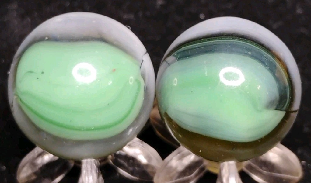 .60″-.59″ VINTAGE VITRO MARBLES W/ AVENTURINE🔥MINT-/NM-