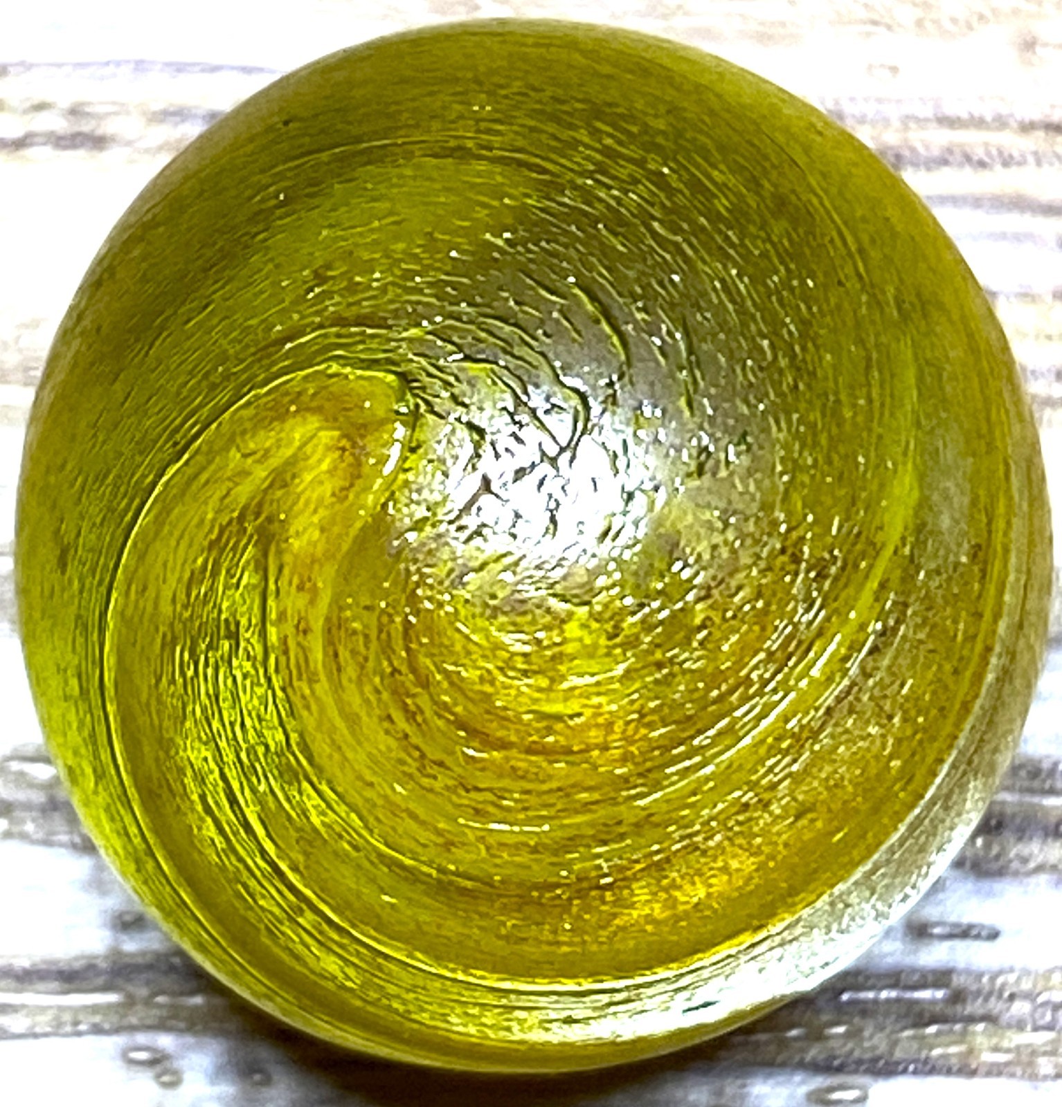 DAS/JABO INTERESTING LOOKING THIN-LINED RAMSHEAD LEMON SWIRLED SHOOTER .74″ M859