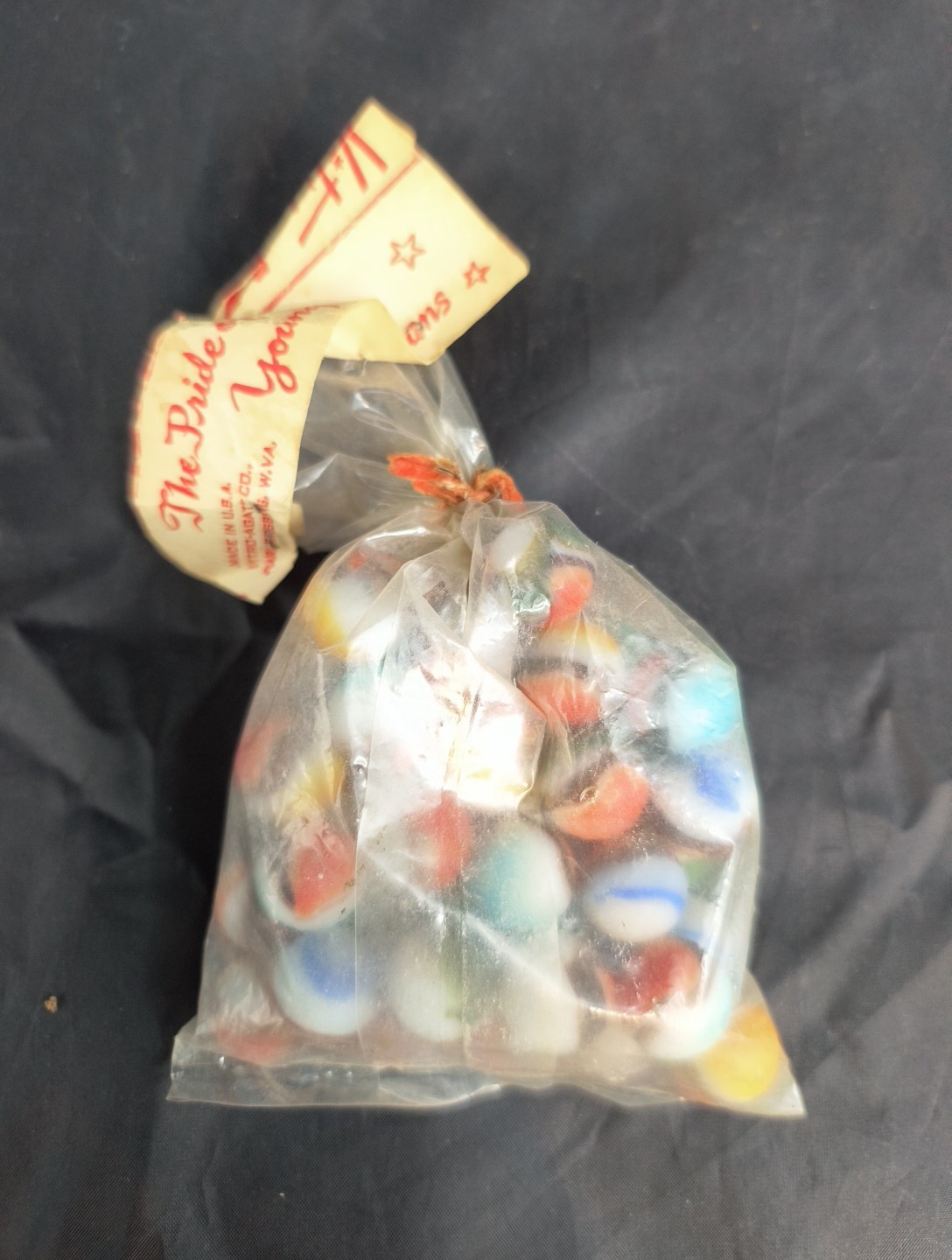 Vintage Vitro Agate Co Original Packaging Marbles Pride Of Young Americans