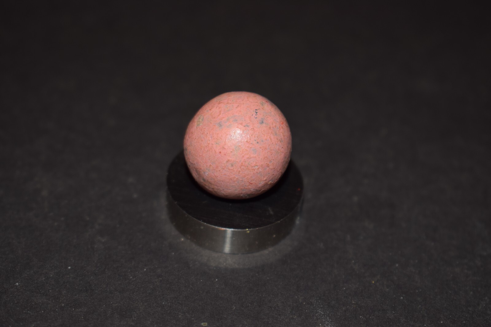 Antique Victorina Era 1800’s Pinkish Colored Hard Clay Marble Size .765″=49/64″