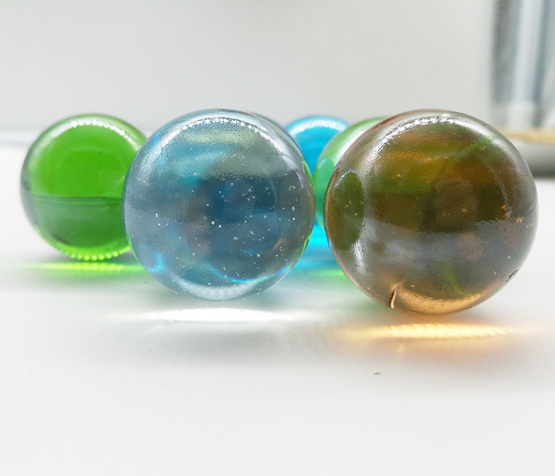 Lot 1/5/10pcs 25mm Mix Colors Glass Beads Marbles Kid Toy Fish Tank Decorate