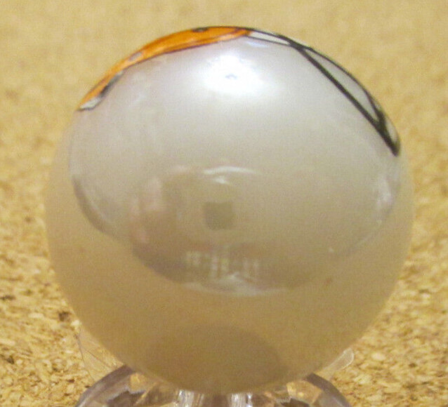 NFL: Cincinnati Bengals Helmet Logo on a Pearl Jabo Marble #150 .992″ = 25.21mm