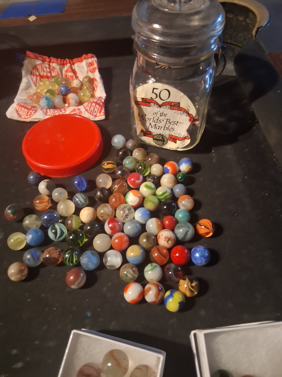Marble Vintage Toy And Marble Collection High End Collector Lot 400 Plus Marbles