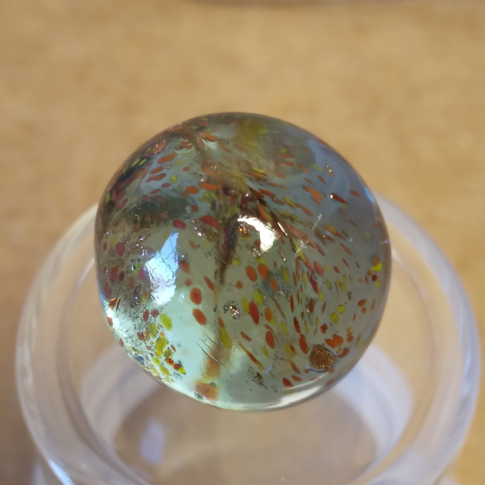 .60″ Marble- Vacor Jabo Christensen- Frit, Lutz, Glows- Guinea Atmosphere Style?
