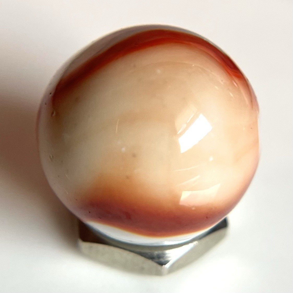 💥 Peltier Rainbo Baseball Bloody Red Ribbon and Patch Marble Mint-