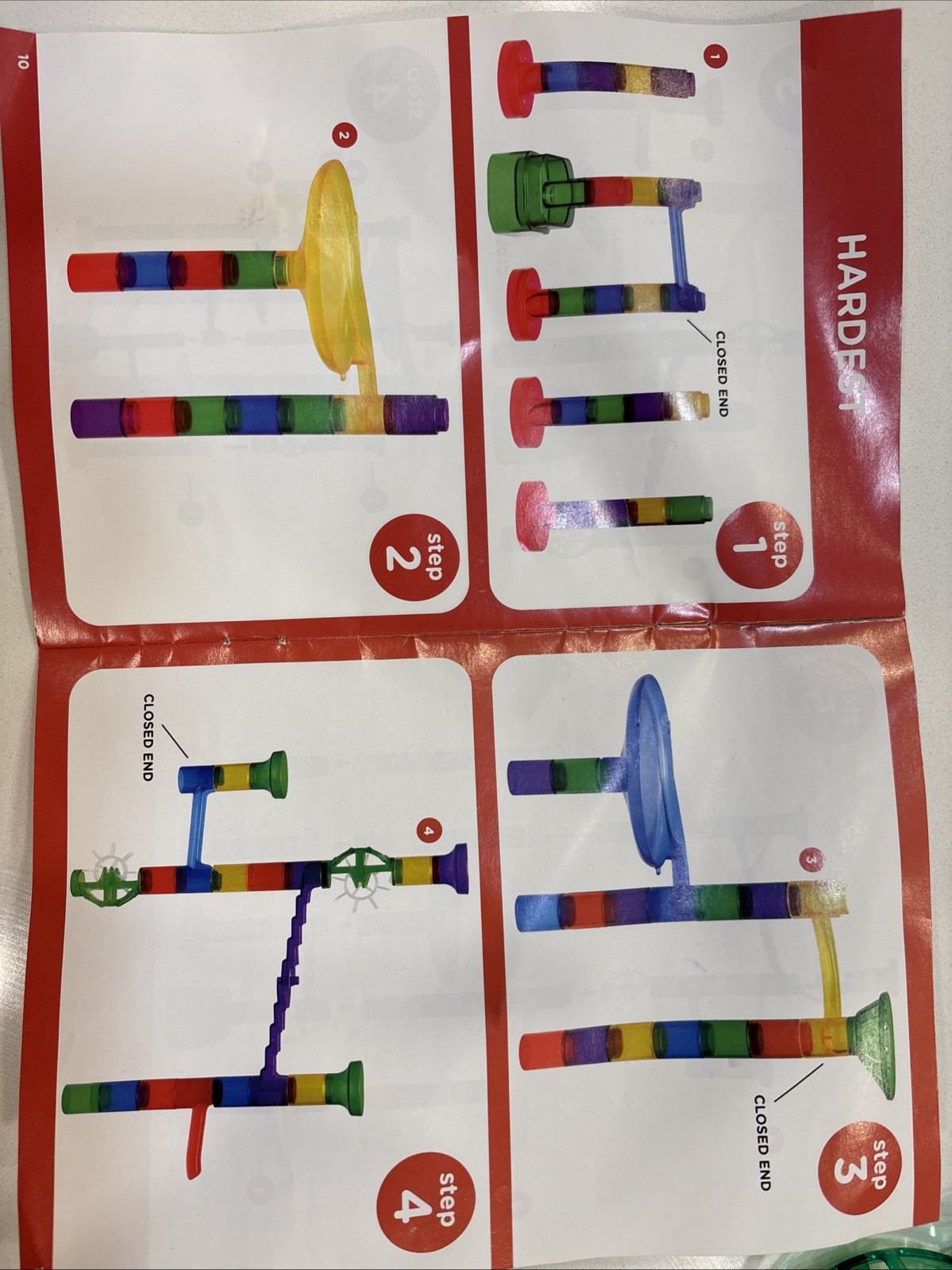 Marble Run Track Instructions Included No Box All Parts Included