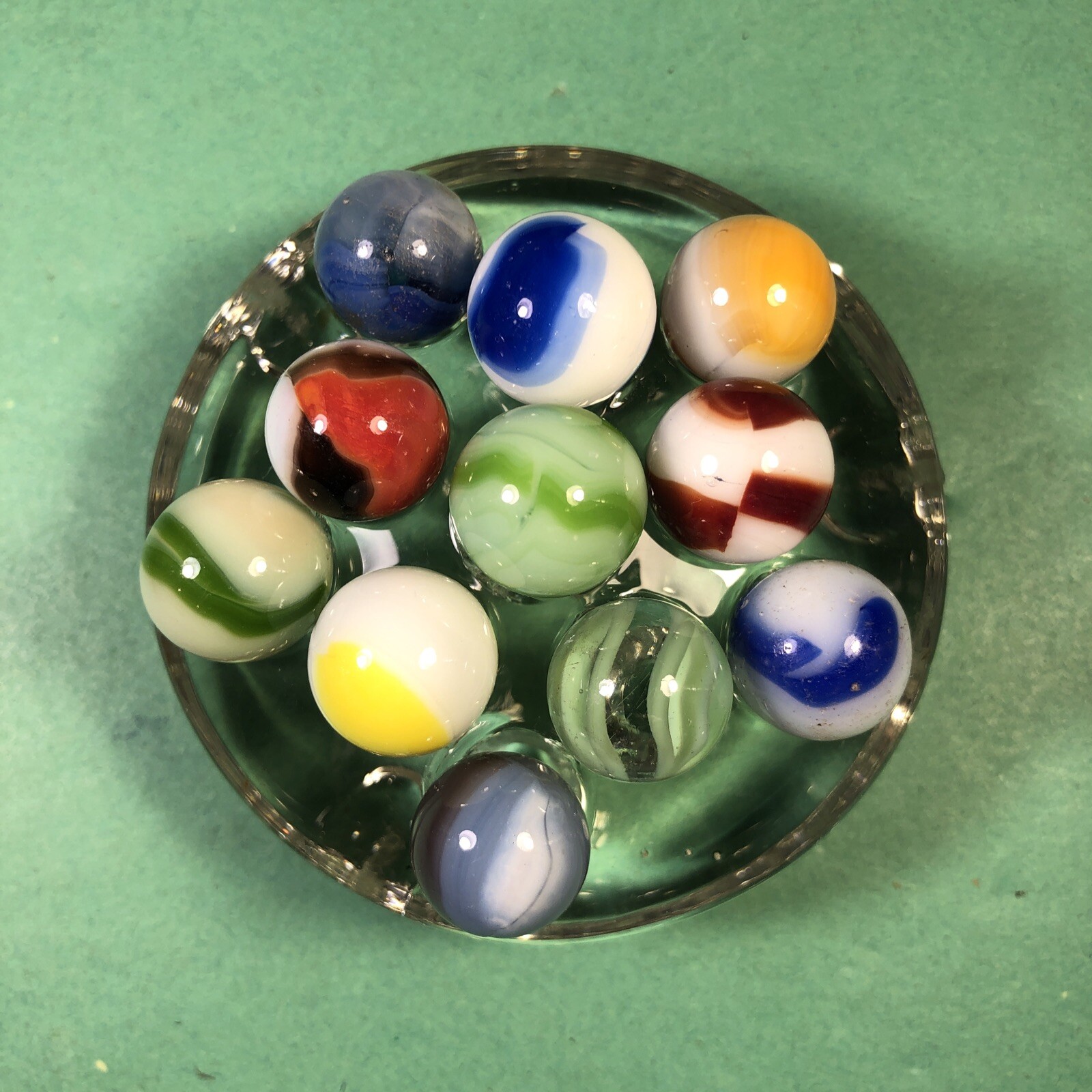 Vintage Marbles | Approximately 1/2″ | Lot Of 11 | Nice Patterns | Lot #205