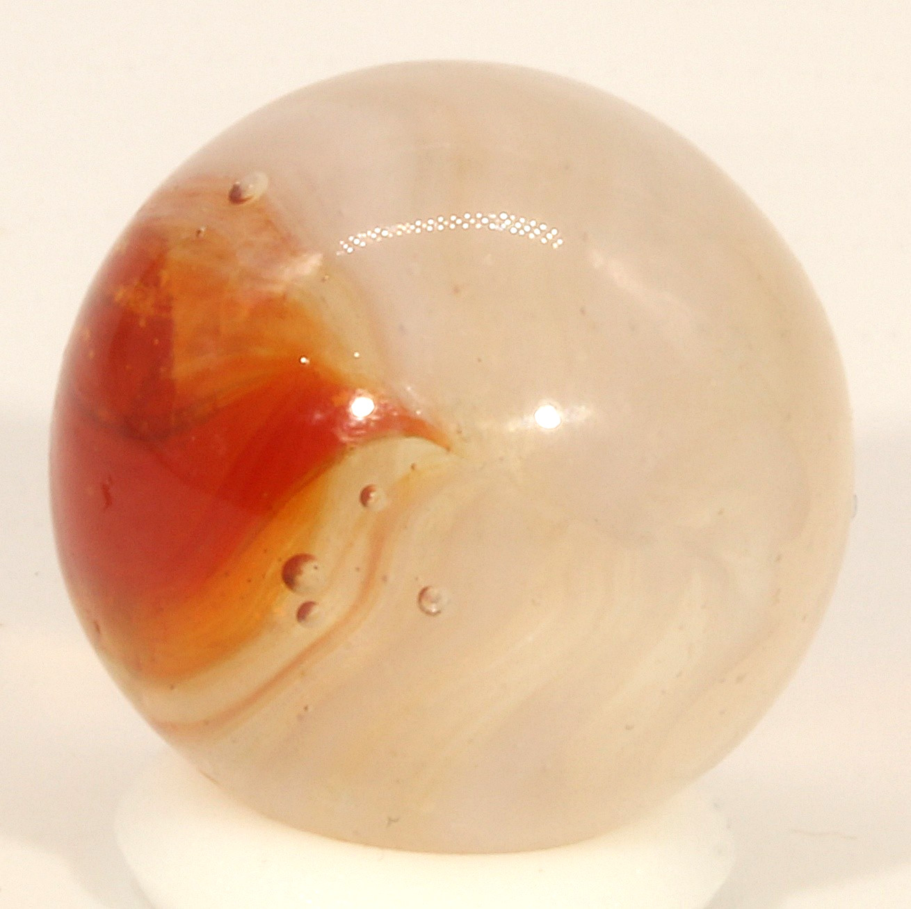 Vitro Agate Phantom Conqueror Marble 5/8″ Mint