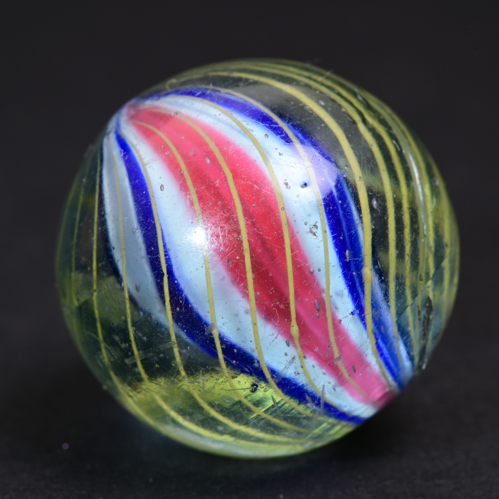 Double Ribbon Core German Handmade Antique Marble Bold Precise Cage 22mm 27/32”