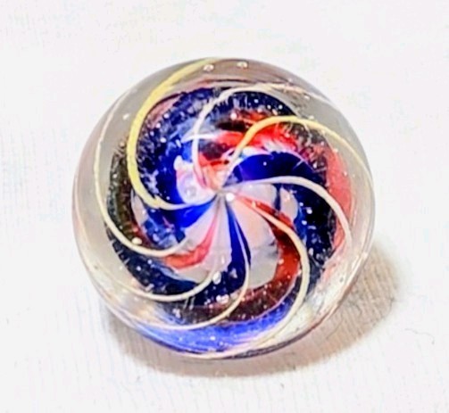 11/16″ Killer Caged Jelly Banded Tri-Stage Solid Core German Marbles (GP) MINT