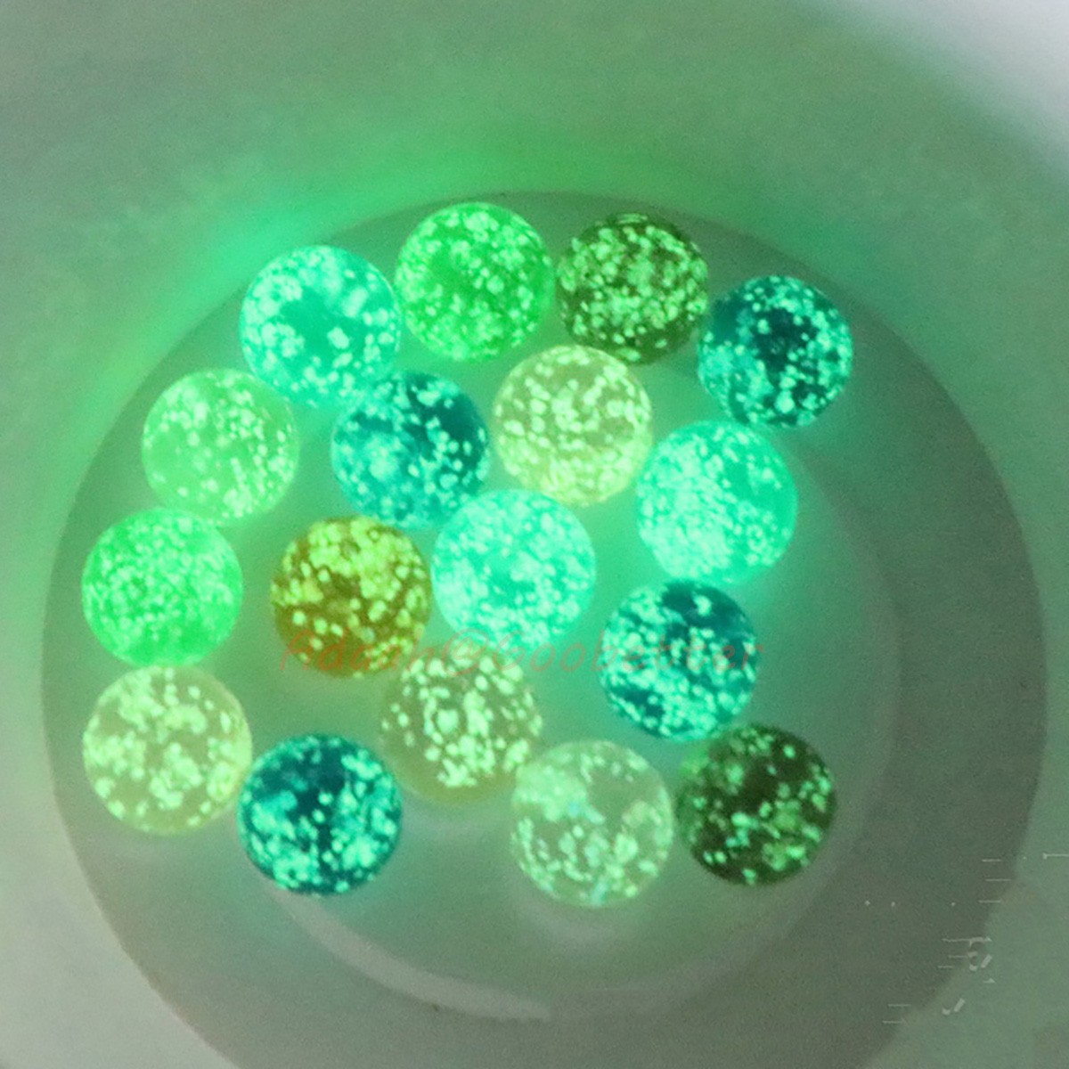 16-30mm Luminous Glass Balls Glow In The Dark Marbles DIY Toys Ornaments Decor