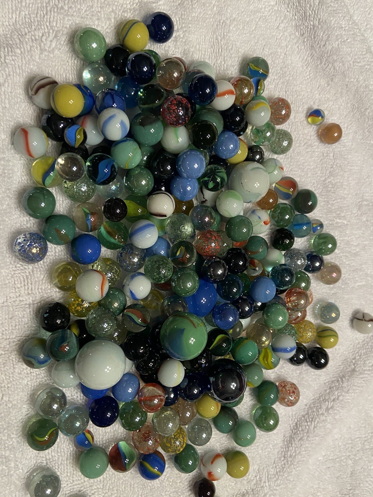 Marble Collection Lot Of 150+ Vintage Antique Glass Collectable Marbles