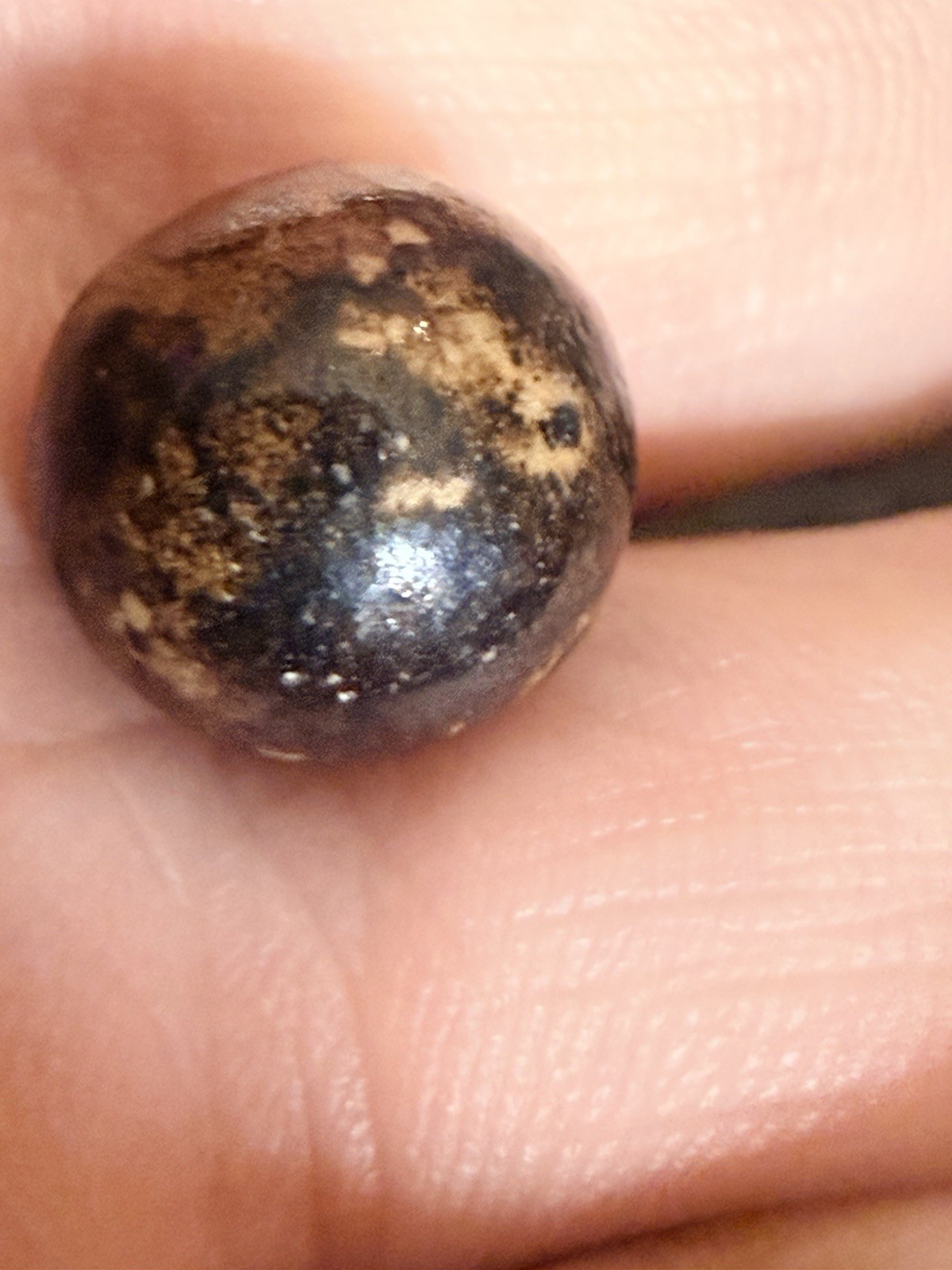 Vintage Brown Bennington Clay Marble Used Condition