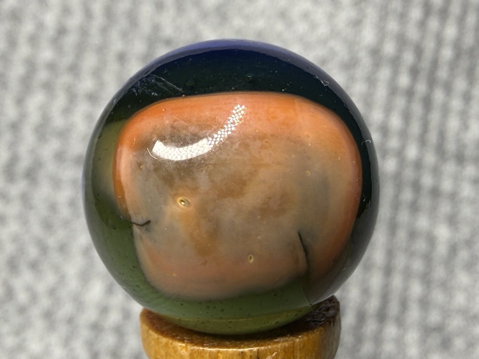 Lot Of 3 Peltier Marbles MC Multi Colored Rainbo .61” To .65” NM(+)