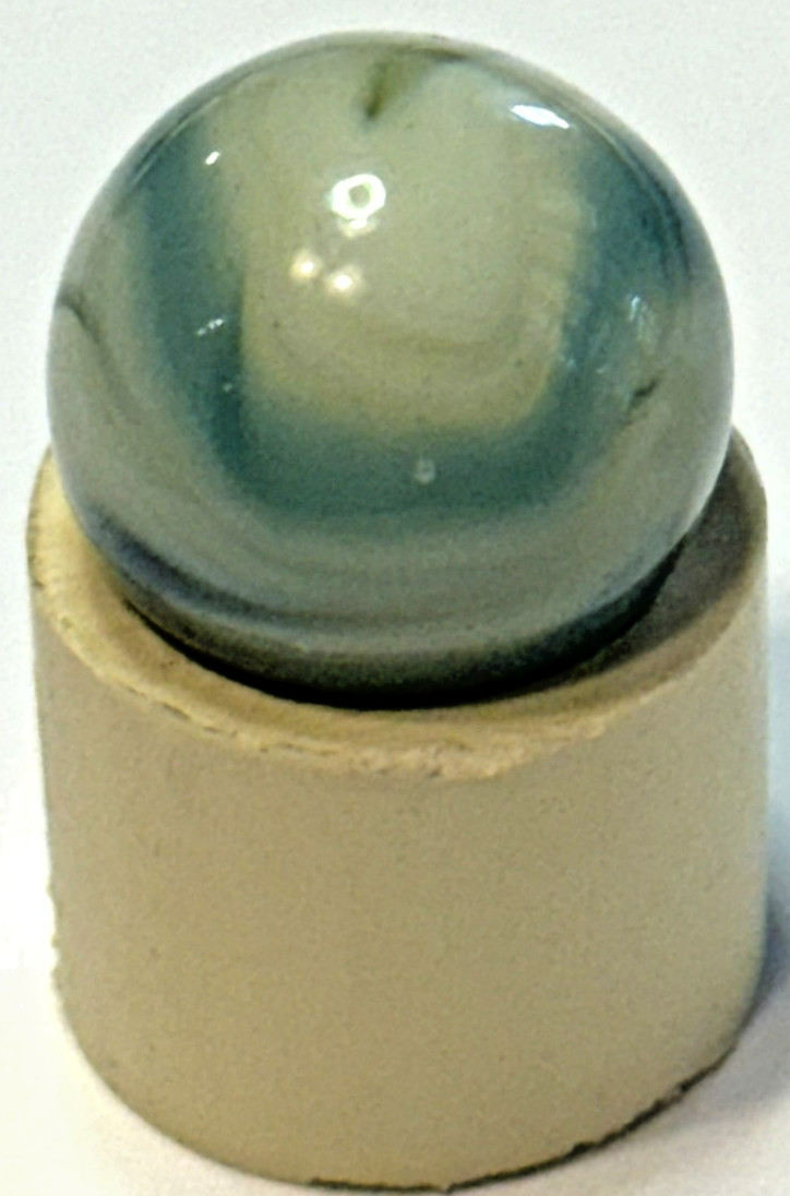 Vintage Alley Agate Teal Ghost .61 Standard Marble
